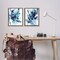 Stupell Industries Abstract Blue Splash 2 pc Framed Floater Canvas Wall Art Set Design by June Erica Vess